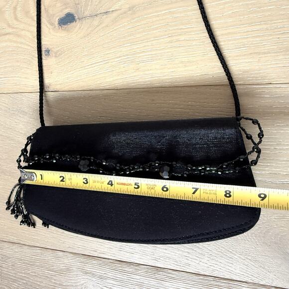 Vintage 90s Y2K Mini Embellished Purse Beaded Fancy Shoulder Bag Evening Clutch - Picture 4 of 9